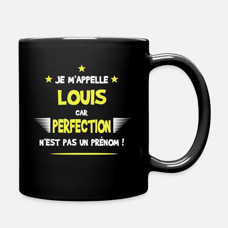 Louis cadeau humour et drôle - Mug uni - noir
