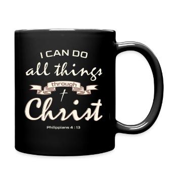 Jésus-Christ t-shirt pour les dames et les messieurs Christ - Mug uni - noir - Droite