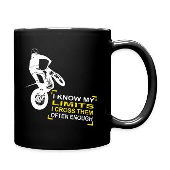 Trial - Trialsport - Moto Trial - Motorcycle Trial - Tasse einfarbig - Schwarz - Rechts