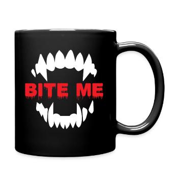 Vampire Vampir Fledermaus Gothic Vamp Halloween - Tasse einfarbig - Schwarz - Rechts