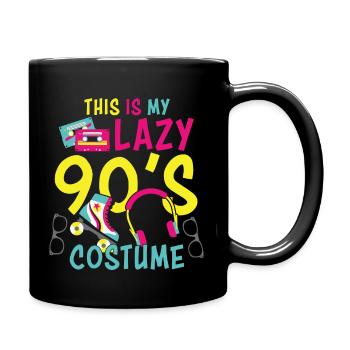 This is My Lazy 90s Costume Retro Vintage - Full Colour Mug - black - Right