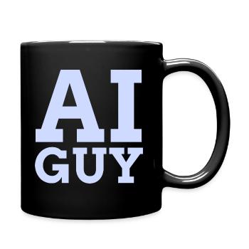KI-Typ - Tasse einfarbig - Schwarz - Rechts