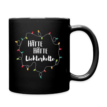 haette haette lichterkette - Tasse einfarbig - Schwarz - Rechts