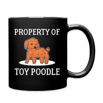 Poodle - Full Colour Mug - black - Right