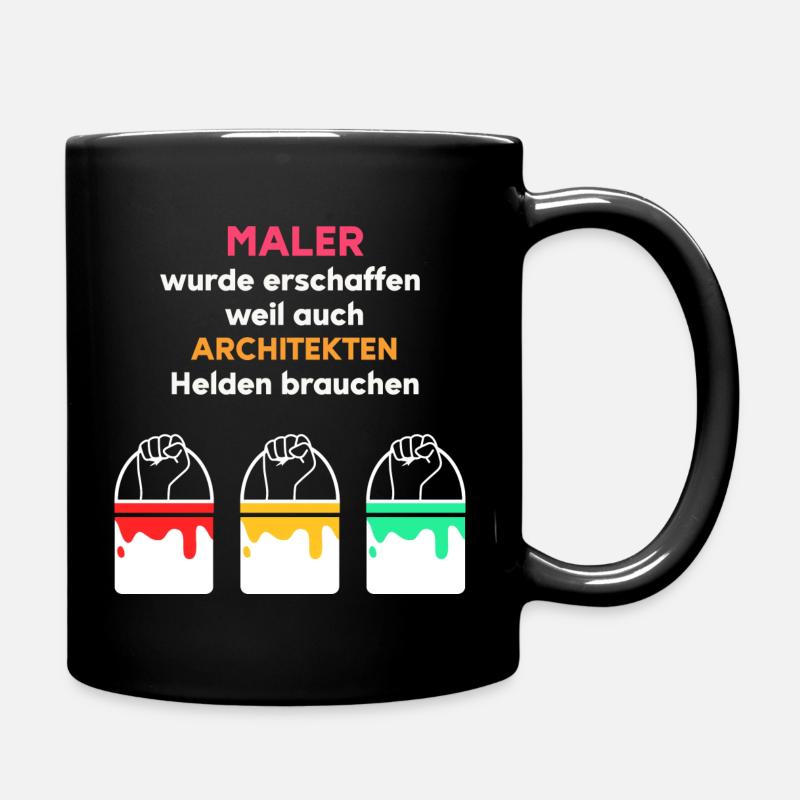Maler Helden Design für Maler und Lackierer - Tasse einfarbig - Schwarz