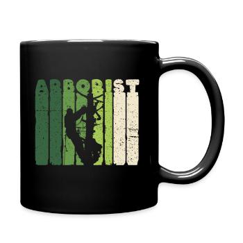 Funny Chainsaw Arborist Gift - Full Colour Mug - black - Right
