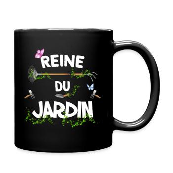 Femmen jardinière reine du jardin humour jardin - Mug uni - noir - Droite
