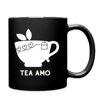 Tea Amo. - Tasse einfarbig - Schwarz - Rechts
