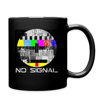 Pas de signal 70s 80s TV rétro vintage ne dérange pas - Mug uni - noir - Droite