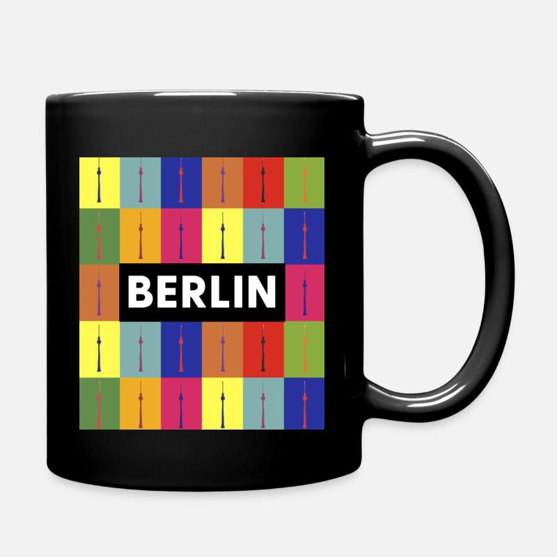 Berlin - Tasse einfarbig - Schwarz
