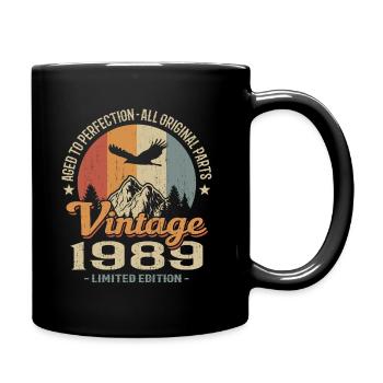 Vintage 1989 - Full Colour Mug - black - Right