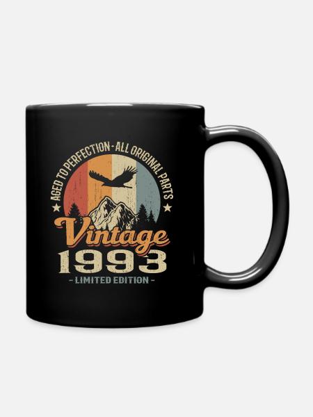 Vintage 1993 - Full Colour Mug - black