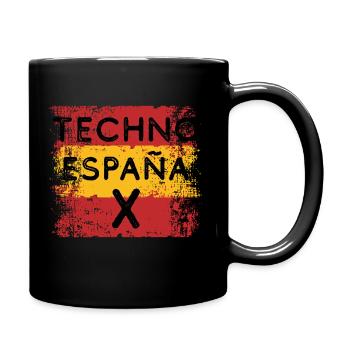 Techno Spanien | Wir lieben spanische Techno-| EDM-IDM - Tasse einfarbig - Schwarz - Rechts