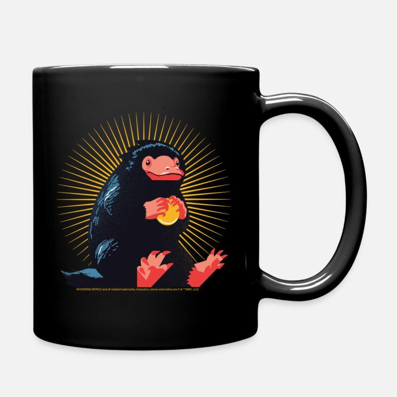 Fantastic Beasts 3 Glowing Niffler - Full Colour Mug - black