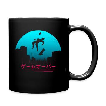skater garçon gameover jap aliens skateboard skate - Mug uni - noir - Droite