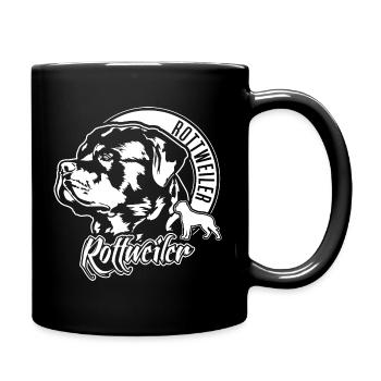 ROTTWEILER Portrait de chien IGP Chiens de sport - Mug uni - noir - Droite