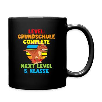 Grundschule geschafft - Next level 5.Klasse - Tasse einfarbig - Schwarz - Rechts