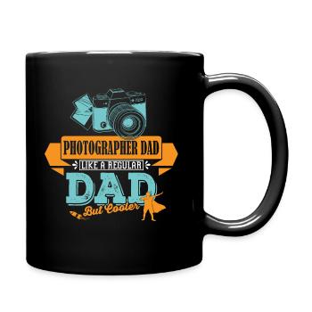Fotograf Vater Papa cooler - Tasse einfarbig - Schwarz - Rechts