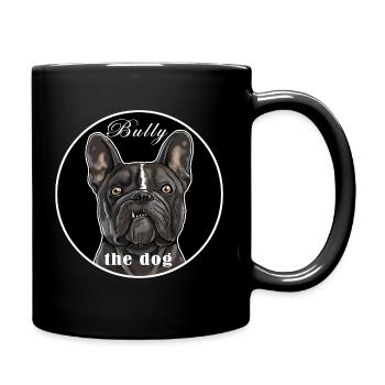 French Bulldog T-shirt. BULLY the dog. - Full Colour Mug - black - Right
