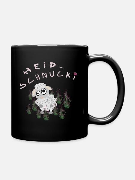 Heidschnucki - Tasse einfarbig - Schwarz