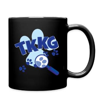 TKKG Junior Logo Mit Pfote - Tasse einfarbig - Schwarz - Rechts