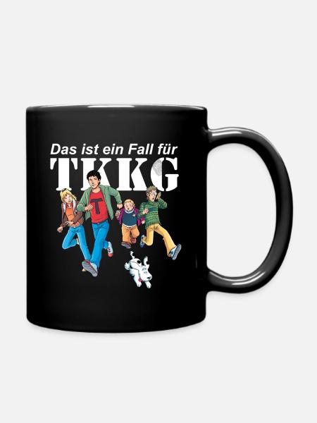 TKKG Das Ist Ein Fall Für TKKG Spruch - Tasse einfarbig - Schwarz