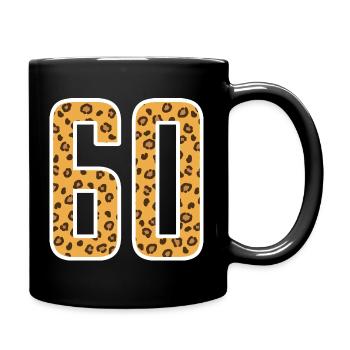 60 Jahre 60er Geschenkidee Geburtstag - Tasse einfarbig - Schwarz - Rechts