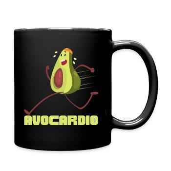 Avocardio | Sport | Lustig - Tasse einfarbig - Schwarz - Rechts