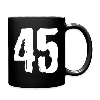 Maillot à 45 chiffres - Mug uni - noir - Droite