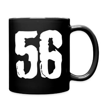 56 Zahl Trikot - Tasse einfarbig - Schwarz - Rechts