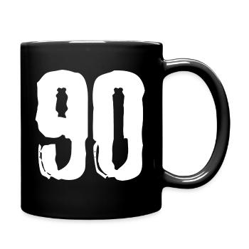 90 number jersey - Full Colour Mug - black - Right