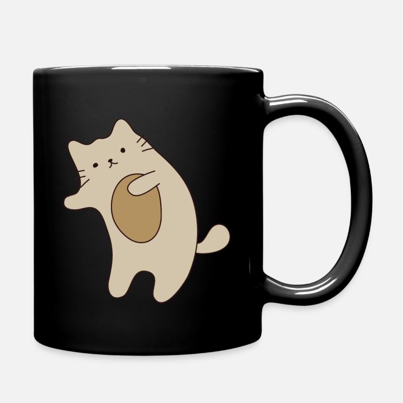 Chat dessiné 9 - Mug uni - noir