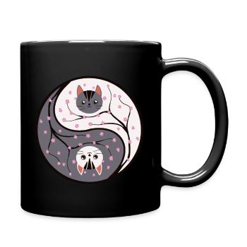 Infinite Meow - Tasse einfarbig - Schwarz - Rechts