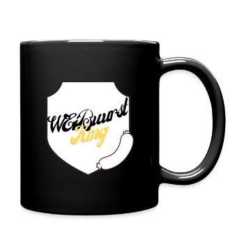 Weißwurst King - Tasse einfarbig - Schwarz - Rechts