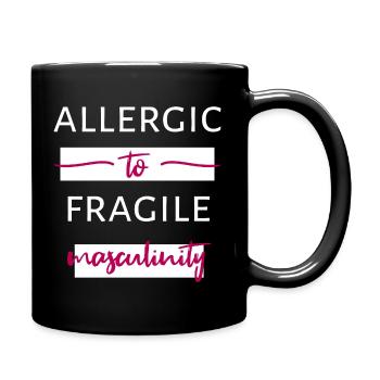 Allergic To Fragile Masculinity II - Full Colour Mug - black - Right