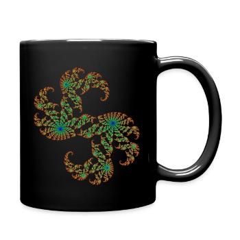 Julia Fraktal cosmic Illusion - Tasse einfarbig - Schwarz - Rechts