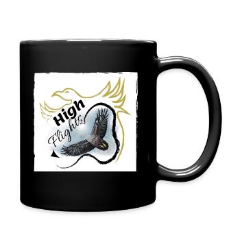 Proud eagle eagle in the sky - Full Colour Mug - black - Right