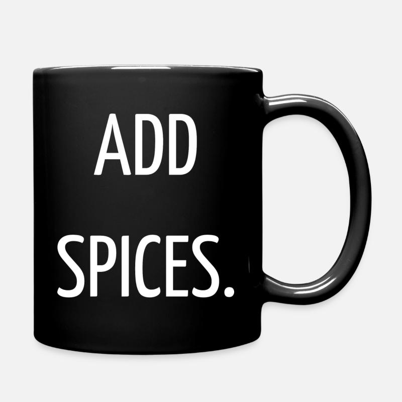 Add spices - Full Colour Mug - black
