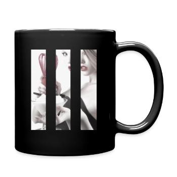 Whip Woman cutted - Full Colour Mug - black - Right