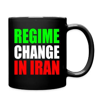 Regime change in iran - Tasse einfarbig - Schwarz - Rechts
