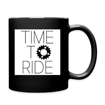 time to ride - Mug uni - noir - Droite