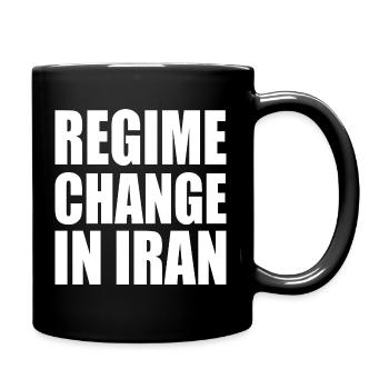 Regime change in iran - Tasse einfarbig - Schwarz - Rechts