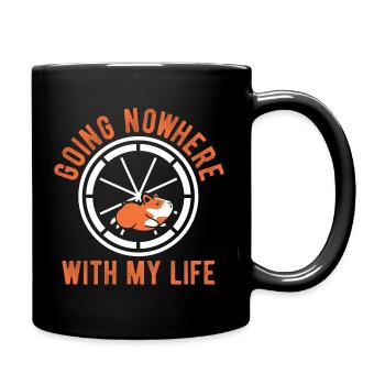 Nagetier Hamster - Tasse einfarbig - Schwarz - Rechts