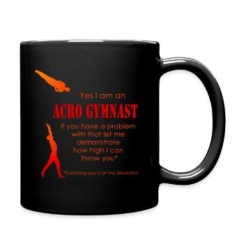 Ja, ich bin eine Acro-Basis für Männer von Realtai - Tasse einfarbig - Schwarz - Rechts