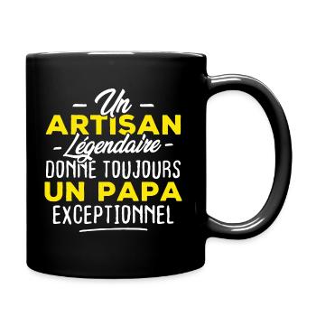 Un artisan légendaire donne un papa exceptionnel - Mug uni - noir - Droite
