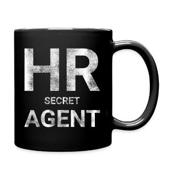 HR Secret agent - Full Colour Mug - black - Right