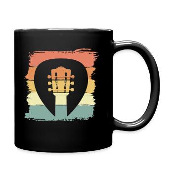 Guitar retro vintage - Full Colour Mug - black - Right