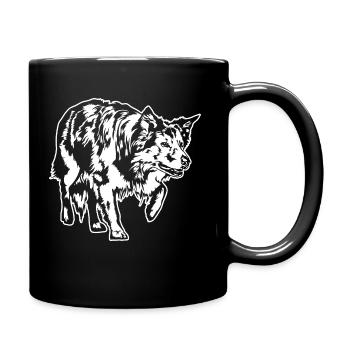 BORDER COLLIE Portrait Chiens de troupeau Chiens Wilsigns - Mug uni - noir - Droite
