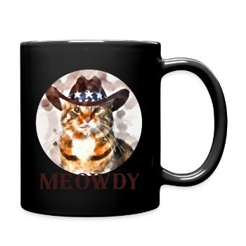 Motif amusant pour les amoureux des chats - Meowdy - Mug uni - noir - Droite