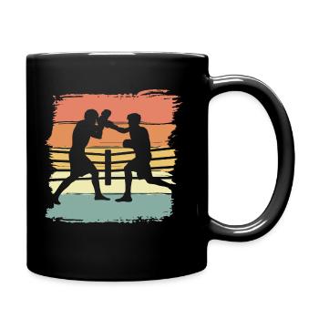 Boxen retro - Tasse einfarbig - Schwarz - Rechts